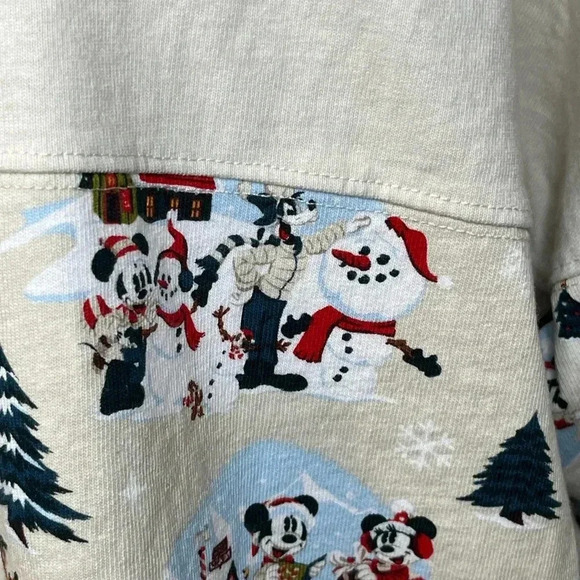 Disney 2021 Holiday Mickey and Friends Snow  Much Fun Spirit Jersey - Picture 13 of 16